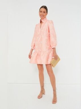 Tuckernuck Large Pink Ruffle-Trim Babydoll Dress